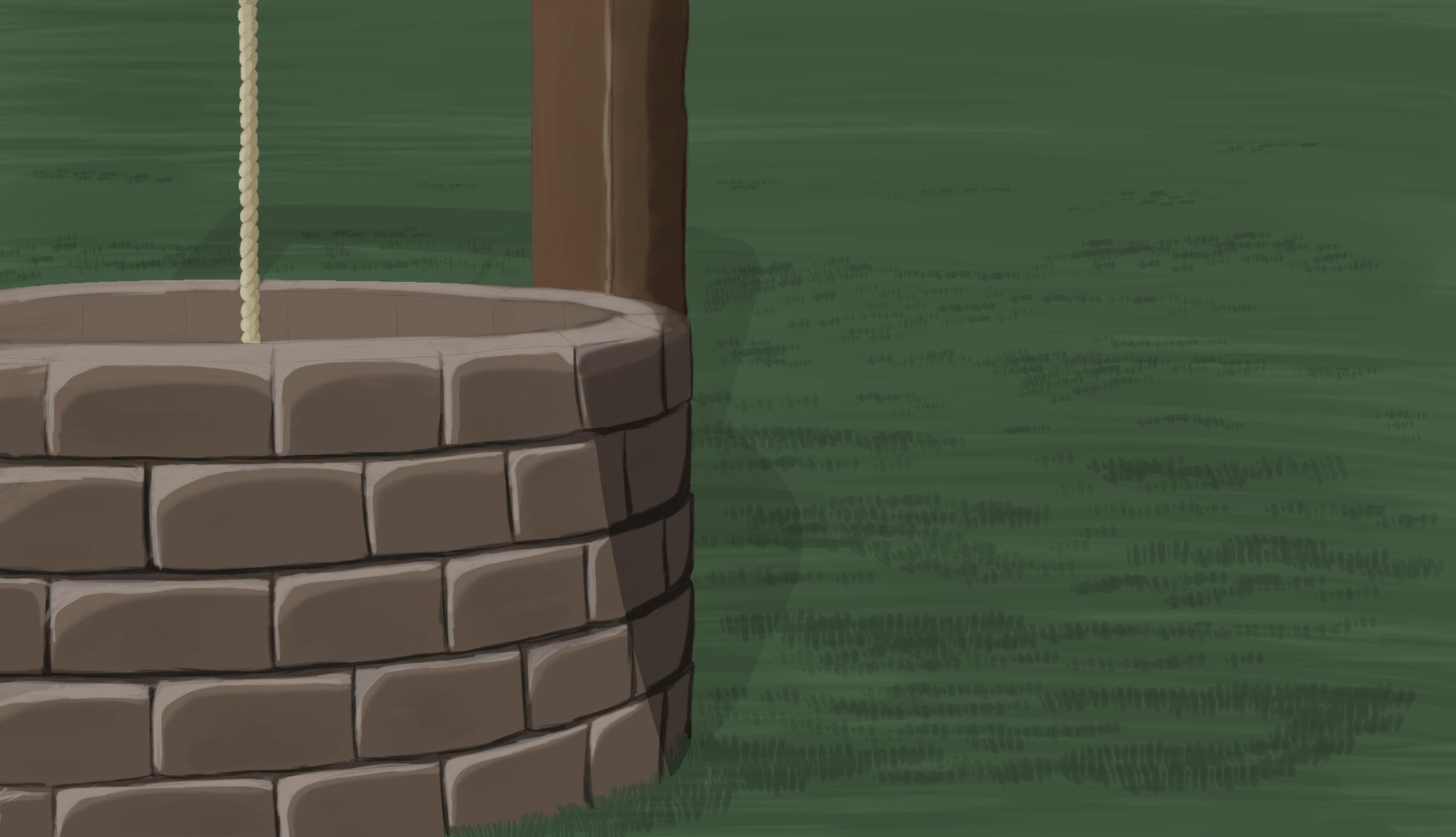 Well Background - Digital background for &quot;William-o&#39;-Wisp&quot; animation