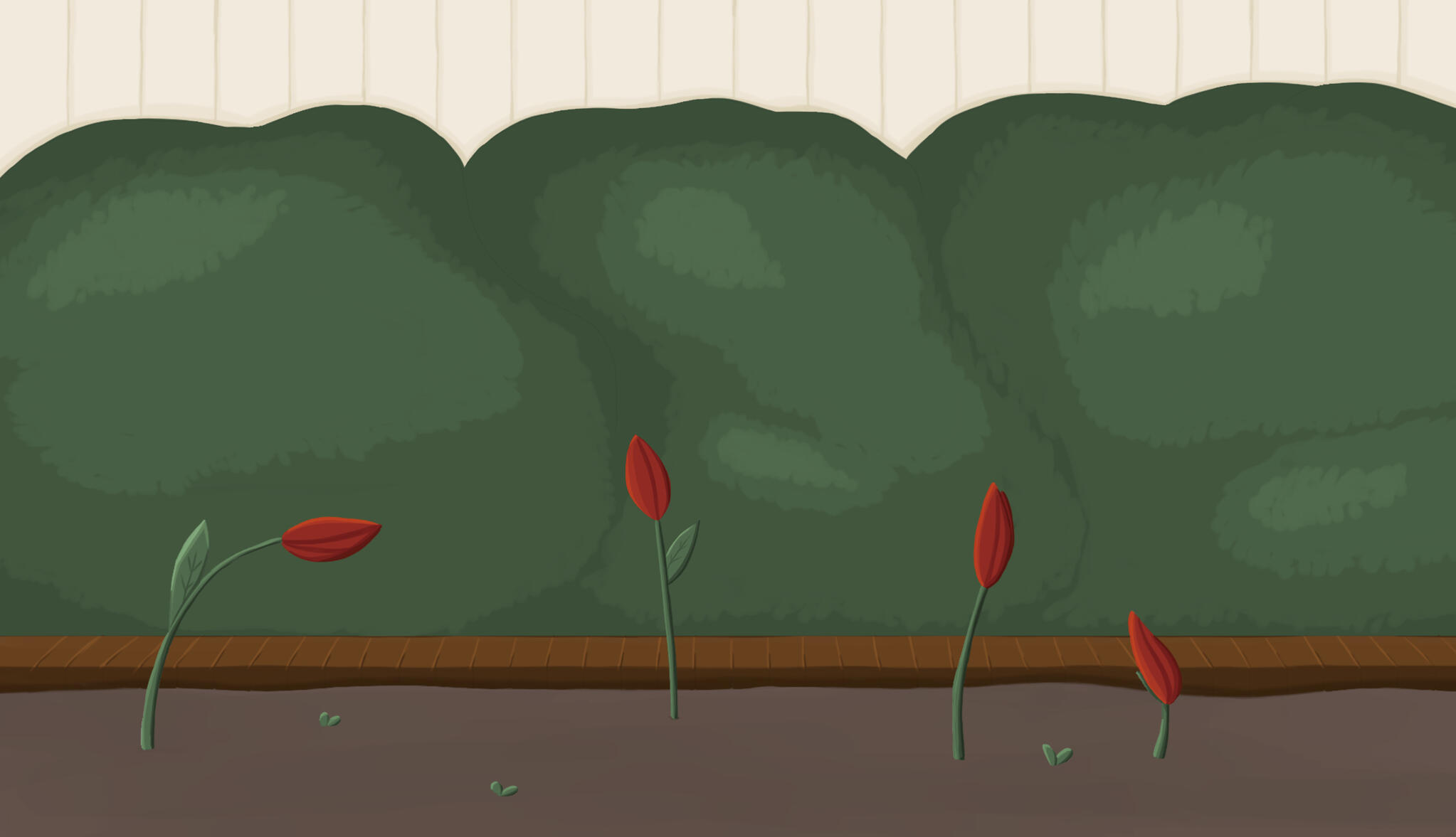 Garden Background - Digital background for &quot;William-o&#39;-Wisp&quot; animation