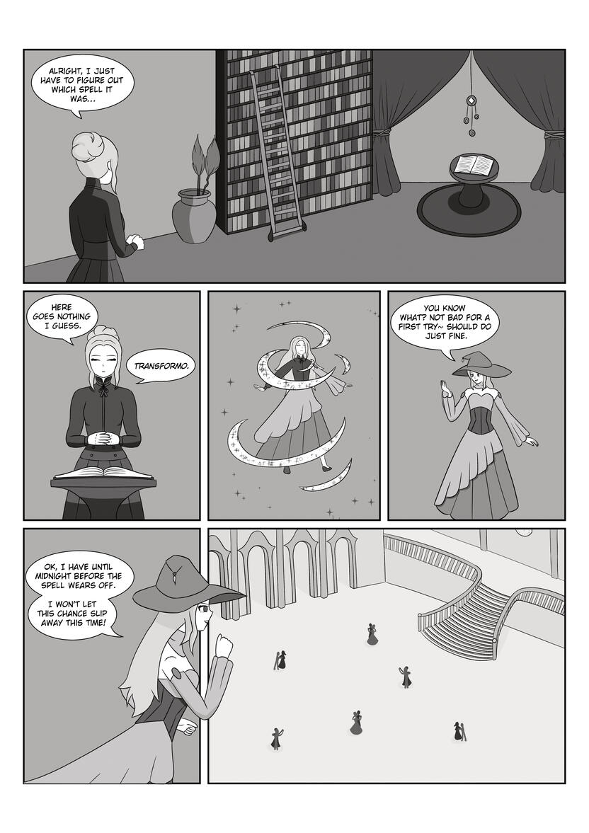 Cinderella Comic - Concept page for Cinderella themed comic book